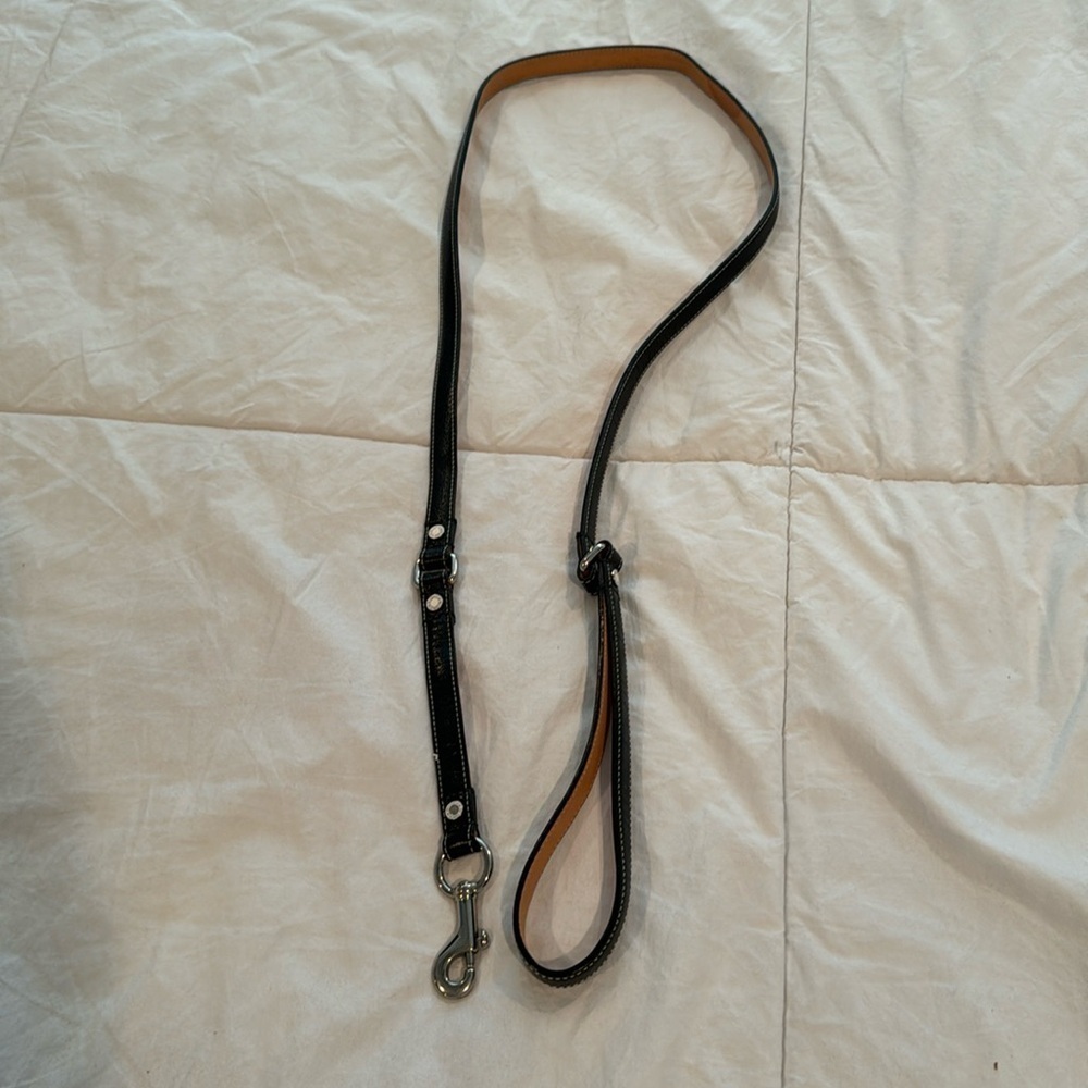 Coach 🎆Sale 🎆black leather leash